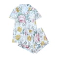 thumbnail image 2 of Vetsdori Womens Shorts & Top Pajamas Sets Button up Homewear Lightweight PJS,2 Pieces Soft Pajamas for Women Home, 2 of 3
