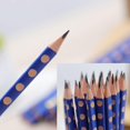 thumbnail image 4 of 12 Uds lápiz triangular corrección escritura postura lápiz escuela Oficina papelería lápiz para niños principiantes oso de fresa Electrónica, 4 of 4