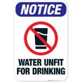 thumbnail image 1 of Danger Reclaimed Waste Water Unfit For Drinking or Body Contact Sign, OSHA Danger Sign, 12x18 Aluminum, 1 of 1