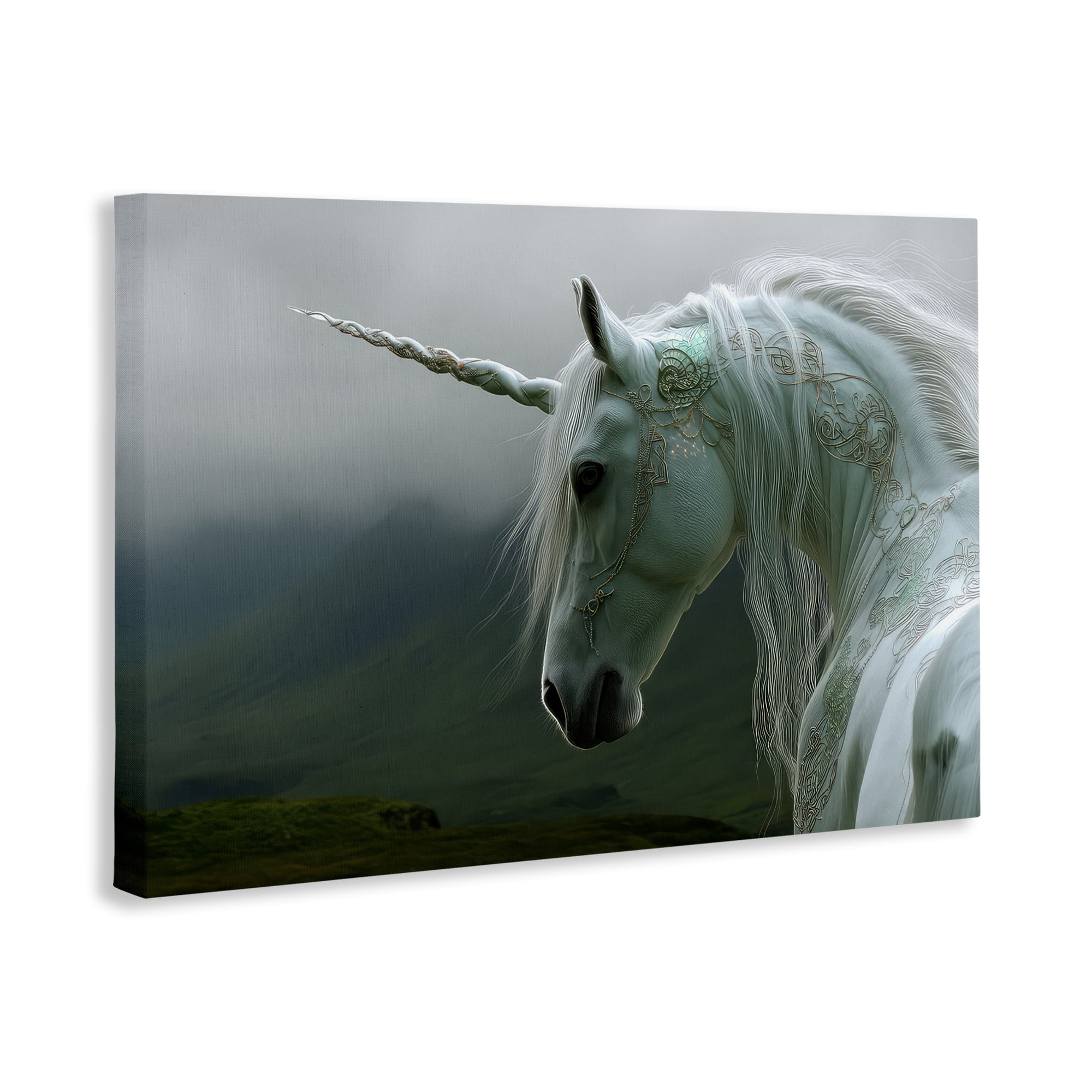 Stupell Industries Dreamy Celtic Unicorn Canvas Wall Art, design by The Wands Want