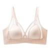Wancir Women s Solid Color No-Wire Crystal Cup Fixed Wide Straps Women Daily Bra