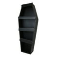 thumbnail image 4 of Gothic Graveyard Light Duty Black Coffin Casket Cabinet Shelving Wall Shelf 30'H, 4 of 11