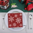 thumbnail image 2 of 24PCS Christmas Plaid Napkins, Red Paper Towels 6.5in Party Supplies for Holiday Dinner & Festive Decorations, 2 of 5