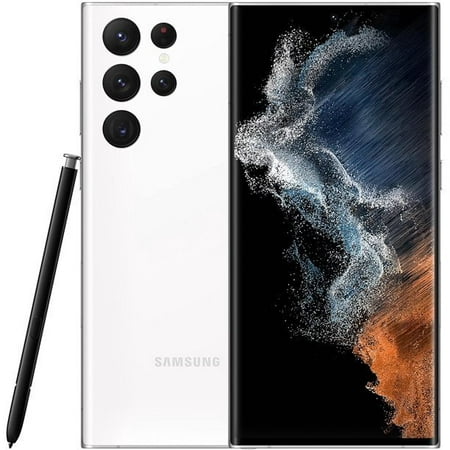 Samsung Galaxy S22 Ultra 5G 128GB Factory Unlocked (Phantom White) Cellphone