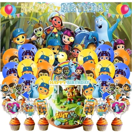 Beat Bugs Latex Balloons Party Supplies Decor Banner Backdrop Kit Birthday Decorations