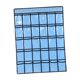 thumbnail image 2 of Bolsa de bolsillo de Bolsa de almacenamiento de la organización doméstica Organizador de bolsillo de bolsillo para colgantes de paredes para Azul, 2 of 9