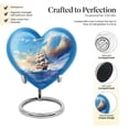 thumbnail image 3 of Ship Oli Painting Urns For Human Ashes - Urn For Human Ashes Adult Men - Memorial Urns For Human Ashes Keepsake - Small Urns For Human Ashes Adult - Heart Shaped Urns For Human Ashes (3inch,1Pcs), 3 of 5