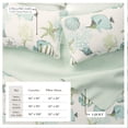 thumbnail image 3 of Coastal Quilt Set - Lightweight, Soft, All-Season - 3-Piece Reversible Bedding Set (King / California King, Fish & Coral), 3 of 6