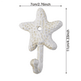 thumbnail image 2 of 2X Starfish Cast Iron Decorative Wall Hooks Coats Hats Towels Hooks Beach Ocean Theme Chic Metal Hooks, 2 of 6