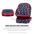 thumbnail image 3 of Mochila+bolsa almuerzo aislada Bentgo Kids Prints: duradera, liviana, estampados coloridos unisex, tela resistente al agua, correas acolchadas (Cohete), 3 of 3