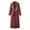 Wine, variant on Long Coat Women Red Faux Leather Dress Collared Business Casual Jackets Womens Jacket L