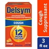 Delsym Adult Cough Suppressant Liquid, Orange Flavor, 3 Ounce