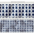 thumbnail image 4 of Soimoi Printed Waterproof Taffeta Fabric - Blue Geometric Theme | 56" Wide | For Outdoor Cushions, Awnings, Table Covers & Upholstery Projects, 4 of 7