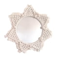 thumbnail image 2 of Espejo de macramé con flecos, espejos colgantes, decoración artística para dormitorio y porche, 2 uds. perfecl Tapiz de Macramé Espejo, 2 of 5