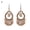 8, variant on 1 Pair Beads Multicolor Shiny Drop Earrings Bohemian Hollow Vintage Hook Earrings Party Jewelry Alloy Gold