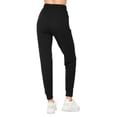 thumbnail image 2 of Women's Solid Brushed Jogger Pants With Pocket, Plus size - Black 2XL, 2 of 3
