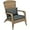Charcoal Gray, variant on BOBOKY Patio Wicker Chair, Outdoor All-Weather Rattan Fire Pit Chair with Soft Cushions, Tall Curved Backrest and Comfortable Armrests for Deck or Garden,Mixed Tan/Sky Blue