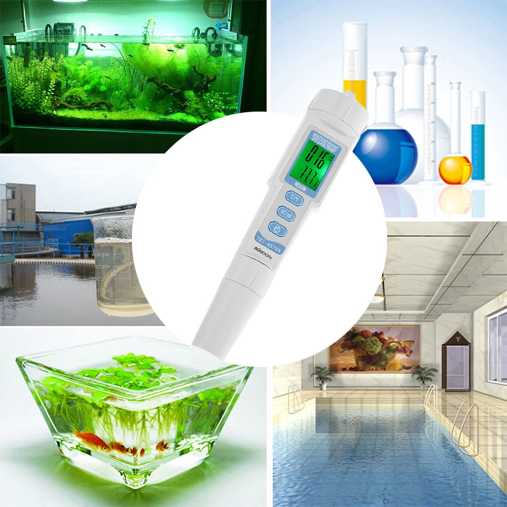 KKmoon 3 in 1 Water Quality Tester Monitor Pen Type pH & EC & TEMP Meter L1J2 