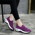 thumbnail image 5 of Hessimy Womens Slip on Walking Sneakers Comfortable Lightweight Workout Shoes(Purple,6.5), 5 of 6