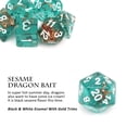 thumbnail image 3 of Haxtec Resin DND Dice Set Teal Rosegold Foil Polyhedral Dice for D&D Dungeons and Dragons RPG Gift TTRPG Accessories, 3 of 7