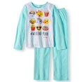 thumbnail image 1 of AME Girls Emoji Two Piece Pajama Set Size 14-16, 1 of 3