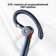 thumbnail image 4 of Cateissary Auriculares con gancho para la oreja TWS, 1 pieza, compatibles con Bluetooth, recargables, con Control de voz, 10 horas de tiempo de Cables de audio/vídeo No.01, 4 of 6
