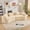 Beige, variant on 109" Nordic Curved Oversized Sofa Couch, Sofas For Living Room with Skin-Friendly Fabric, Oversized Modular Sofa with Quick Recovery for Multi Indoor Scenarios, Brown