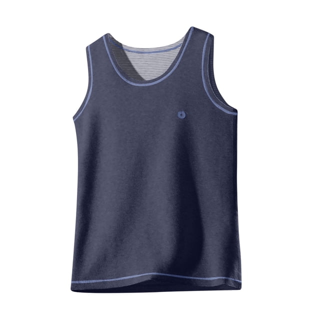 Dealovy Little Girls Tank Tops Kids Warm Solid Color Vests Crewneck Sleeveless Pullover Base Layer Undershirt