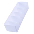 thumbnail image 2 of Armario Contenedores Organizador Cajón Cajas de sujetadores Cajón Cosmético Divisor Almacenamiento 5 celdas Calcetines Organizador ordenado Calcetines Blanco BLESIY Organizador de almacenamiento, 2 of 8