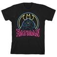 thumbnail image 5 of Batman Neon Batman and Signal Boy's Black T-shirt-XL, 5 of 7