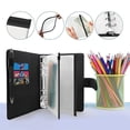thumbnail image 4 of A6 Budget Binder Money Organizer with 10Pcs Zipper Pockets 2Pcs Labels 12Pcs Expense Tracker Leaf Cash Notebook Binder Budget Planner (Black), 4 of 6