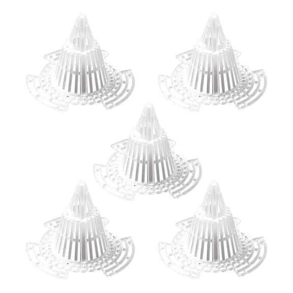 Plastic Plants Pot Mesh Pads | 5-Pack Flowerpot Bottom Hole Covers for Orchids & Succulents | Leak-Proof Breathable Mesh Discs for Potted Plants Drainage & Root Health
