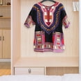 thumbnail image 3 of Camisa dashiki africana,vestidos africanos mujeres hombres camisa africana ropa,Camisa Dashiki africana de color brillante,Ropa con estampados africanos Camisas clásicas Tops,Camiseta, 3 of 8