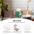 thumbnail image 3 of Kdxio Christmas Green Print Tissue Box Cover,Square Decorative PU Leather Facial Paper Case Organizer Holder Dispenser for Bathroom,Night Stands,Desk,Car 5.2''X5.2''X5.2'', 3 of 8