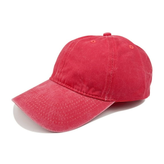 Conairie Washed Denim Baseball Cap Unisex Solid Color Curved Brim Cotton Breathable Outdoor Sun Protection Casual Dad Hat RD3