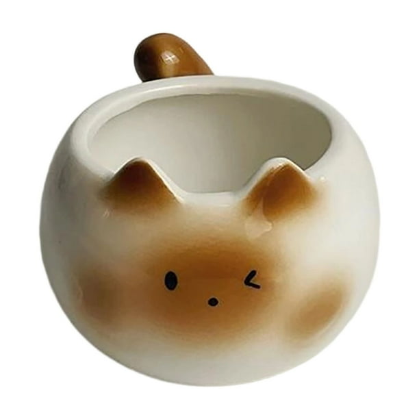 Taza de gatos siameses, taza de café de cerámica, taza de agua para mujeres, taza linda de alta belleza, taza de cerámica