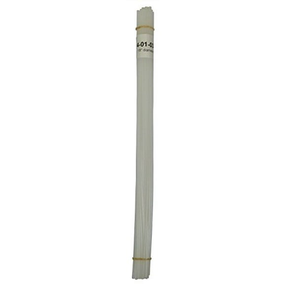 Polyethylene Rod Plastic Welding Rod, 1/8 in. diameter, 30 ft, Natural