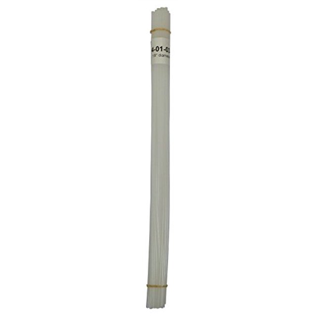 Polyethylene Rod Plastic Welding Rod, 1/8 in. diameter, 30 ft, Natural