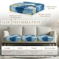 thumbnail image 4 of Xoenoiee Blue Turtle Marble Pattern Outdoor Couch Cushion Covers, Sectional Couch Sofa Covers Washable Stretch Sofa Seat Cushion Cover for Indoor/Outdoor Patio Furniture, 4 of 7