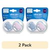 (2 pack) Philips Avent Ultra Air Pacifier 6-18M, Blue Hush / Lush Lilac, 2 Pack, SCF085/34