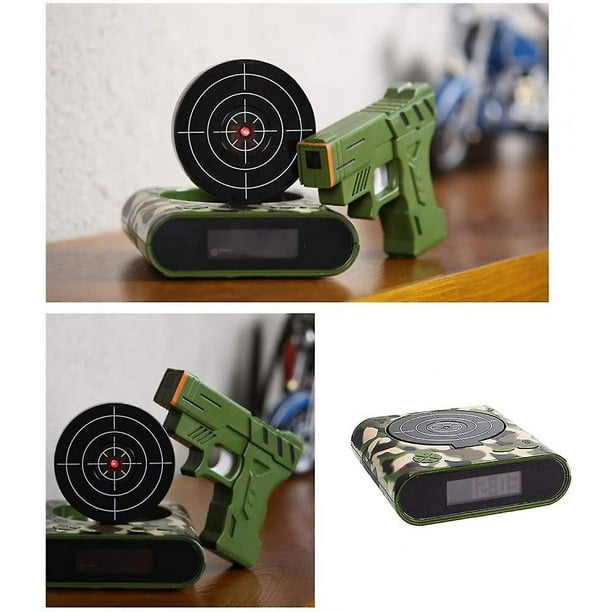Despertador con pistola sale