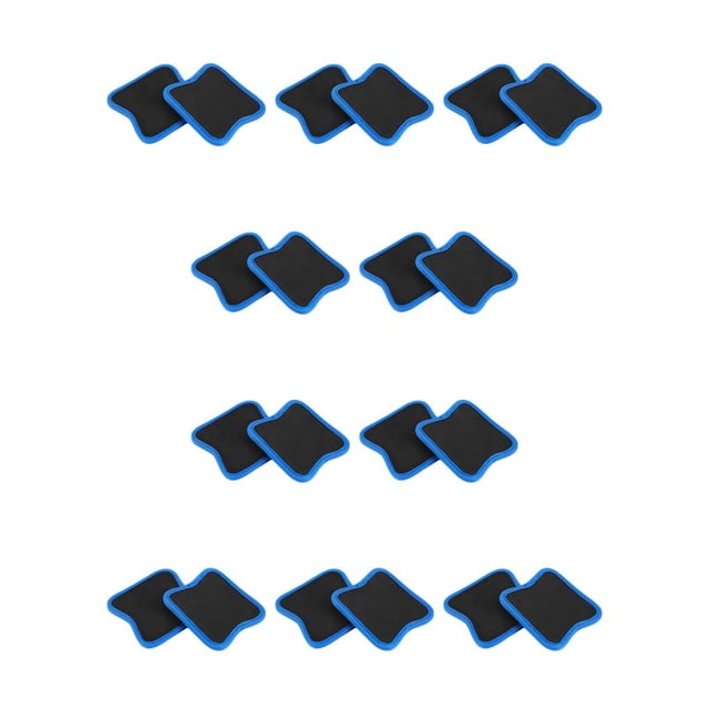 Eigraketly Fitness Dumbbell Grips Pads Guantes de levantamiento de pesas Cojín de mano Negro Azul 10piezas