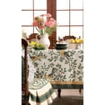 thumbnail image 5 of French Linen Pattern Tablecloth Soft Durable Floral Table Cloth Designer Kitchen Dining Tablecloth for Rectangular Tables for Parties Christmas 55"x 55", 5 of 5