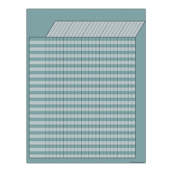 Calming Blue Incentive Write-On/Wipe-Off Chart 17x22 [TCR7921]