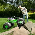 thumbnail image 2 of Monster Jam, Official MEGA Grave Digger All-Terrain Remote Control Monster Truck with Lights, 1:6 Scale, 2 of 9
