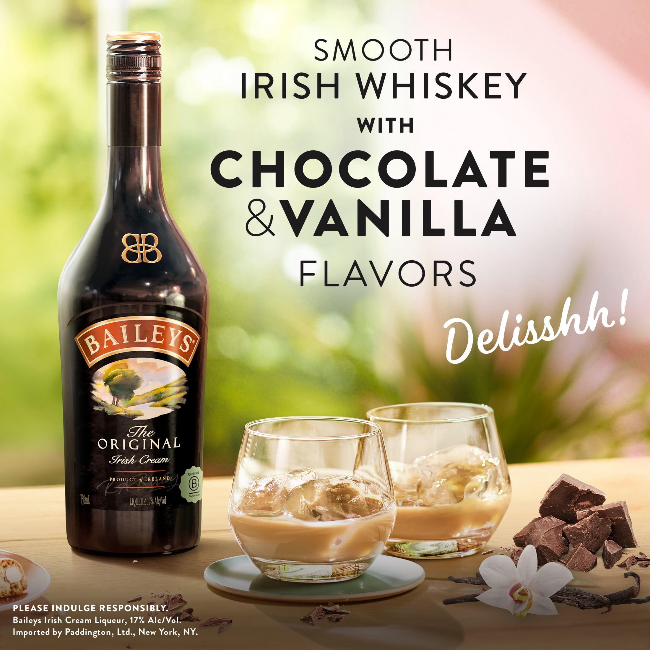 Baileys Original Irish Cream Liqueur, 750 mL, 17% ABV