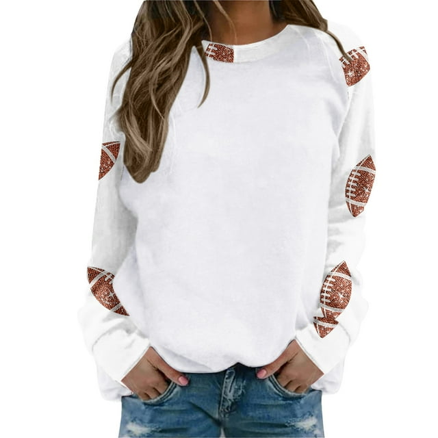 T-shirt à Manches Longues à Col Rond pour Femmes, Quotidien, Maison, Extérieur, Entraînement, Haut, Chandail Imprimé, Blouse