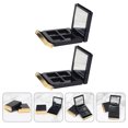 thumbnail image 4 of Eyeshadow Mirror Palettes Plastic Eyeshadow Storage Women Daily Use 2Pcs 6.15x5.09cm, 4 of 9