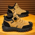 thumbnail image 5 of Willtoo Hiking Boots for Men Button Mid‑Top Comfortable Shoes, Non‑Slip Lightweight Outdoors Trekking Sneakers, Shock‑Absorbing Casual Footwear for Camping Hiking Daily Outdoor Activities, 5 of 5