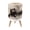 Color 3, variant on Small Trash Can with Lid Ink Rose Abstract Floral Onyx Roses Large Petals Abstract 1.8 Gallon Dog Proof Trash Can Round Garbage Can Waste Bin Wastebasket for Bathroom Bedroom Living Room